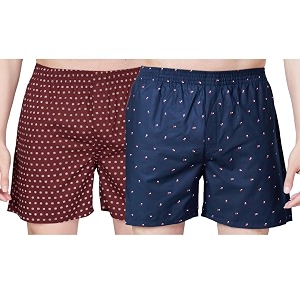 Mens Cotton Printed Regular Fit Boxer Shorts