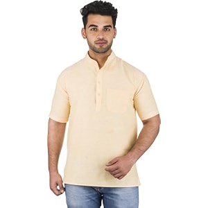 Mens Cotton Short Kurta Without Pant