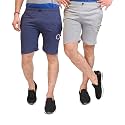 Men’s Cotton Shorts Pack of 2 | Regular Fit Summer Shorts for Men | Soft &amp; Breathable Fabric | Gym Shorts | Sports Running Shorts | Elastic Waist Casual Lounge Wear Comfortable Shorts