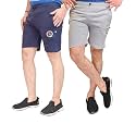 Men’s Cotton Shorts Pack of 2 | Regular Fit Summer Shorts for Men | Soft &amp; Breathable Fabric | Gym Shorts | Sports Running Shorts | Elastic Waist Casual Lounge Wear Comfortable Shorts