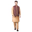 Men39s Cotton Silk Blend Regular Kurta Pyjama