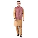 Men39s Cotton Silk Blend Regular Kurta Pyjama