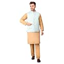 Men39s Cotton Silk Blend Regular Kurta Pyjama