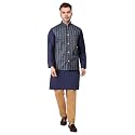 Men39s Cotton Silk Blend Regular Kurta Pyjama