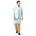 Men39s Cotton Silk Blend Regular Kurta Pyjama