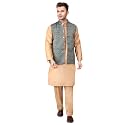 Men39s Cotton Silk Blend Regular Kurta Pyjama