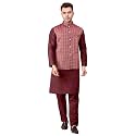 Men39s Cotton Silk Blend Regular Kurta Pyjama