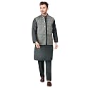 Men39s Cotton Silk Blend Regular Kurta Pyjama