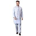 Men39s Cotton Silk Blend Regular Kurta Pyjama