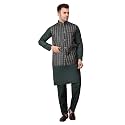 Men39s Cotton Silk Blend Regular Kurta Pyjama
