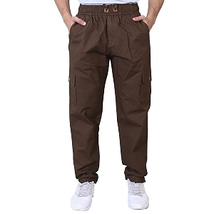 Mens Cotton Solid Cargo Pant-5502
