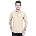 Men39s Cotton Solid Slim Fit Casual Spread