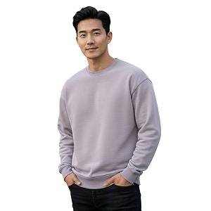Mens Crew Neck Sweatshirt Long Sleeve Casual