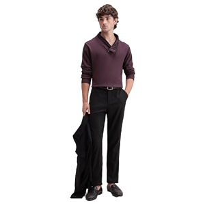Mens Denver-A26 Regular Fit Paisley Cotton Quarter