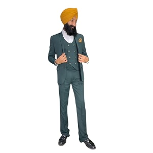 men39s designer macro polyviscose three piece suit set coat pant amp vest - classic formal wear for weddings business suit for men and special occasions