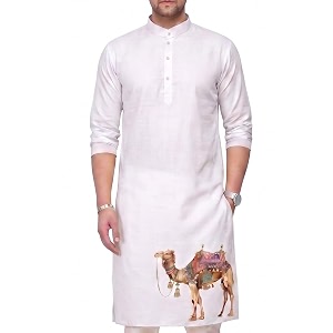 Mens Digital Printed Kurta for Festival