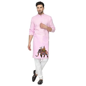 Mens Digital Printed Kurta for Festival