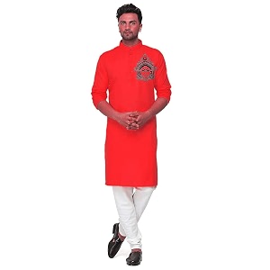 Mens Digital Printed Kurta for Festival Navratri