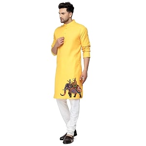 Mens Digital Printed Kurta for Festival
