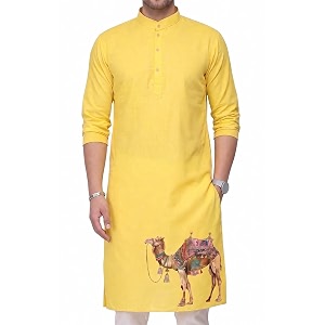 Mens Digital Printed Kurta for Festival