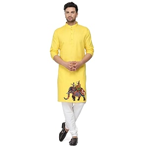 Mens Digital Printed Kurta for Festival