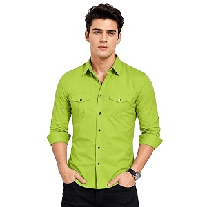 Mens Double Flap Pocket Regular Fit