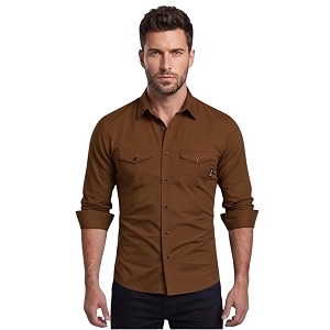 Mens Double Flap Pocket Regular Fit