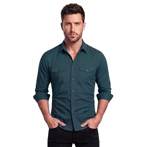 Mens Double Flap Pocket Regular Fit