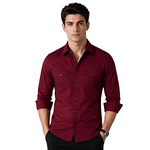Mens Double Flap Pocket Regular Fit