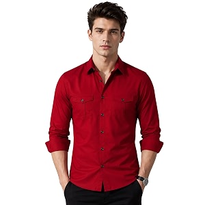 Mens Double Flap Pocket Regular Fit