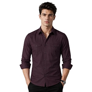 Mens Double Flap Pocket Regular Fit