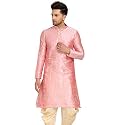 Men39s Ethnic Silk Loop Button Kurta