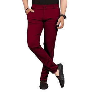Mens Everyday Wear Trousers Regular Fit