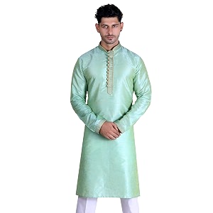MENS FIELD Cotton Silk Straight Kurta for