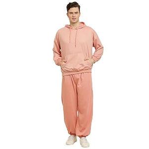 Mens Fleece Long Sleeve Pullover Hoodies Set