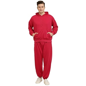 Mens Fleece Long Sleeve Pullover Hoodies Set