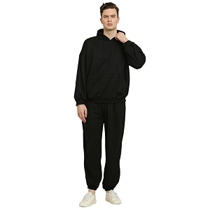 Mens Fleece Long Sleeve Pullover Hoodies Set