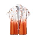 Men39s Floral Print Hawaiian Shirt Short Sleeve