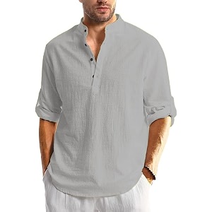 Mens Full Sleeve Beige Color Cotton Blend