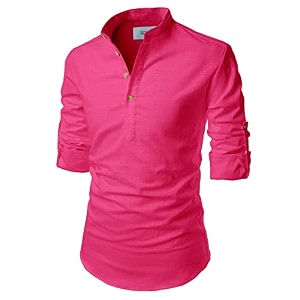 Mens Full Sleeve Beige Color Cotton Blend