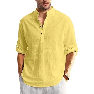 Mens Full Sleeve Beige Color Cotton Blend