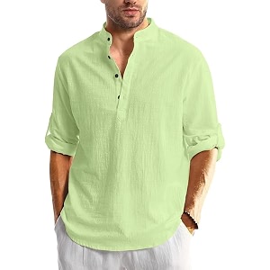 Mens Full Sleeve Beige Color Cotton Blend