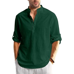 Mens Full Sleeve Beige Color Cotton Blend