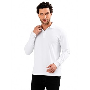 Mens Full Sleeve Polo T-Shirt Soft