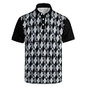 Men's Funny Golf Shirt Short Sleeve, Casual Polo Shirts for Men