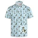Men's Funny Golf Shirt Short Sleeve, Casual Polo Shirts for Men