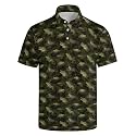 Men's Funny Golf Shirt Short Sleeve, Casual Polo Shirts for Men
