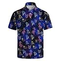 Men's Funny Golf Shirt Short Sleeve, Casual Polo Shirts for Men