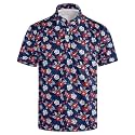 Men's Funny Golf Shirt Short Sleeve, Casual Polo Shirts for Men