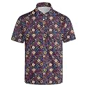 Men's Funny Golf Shirt Short Sleeve, Casual Polo Shirts for Men